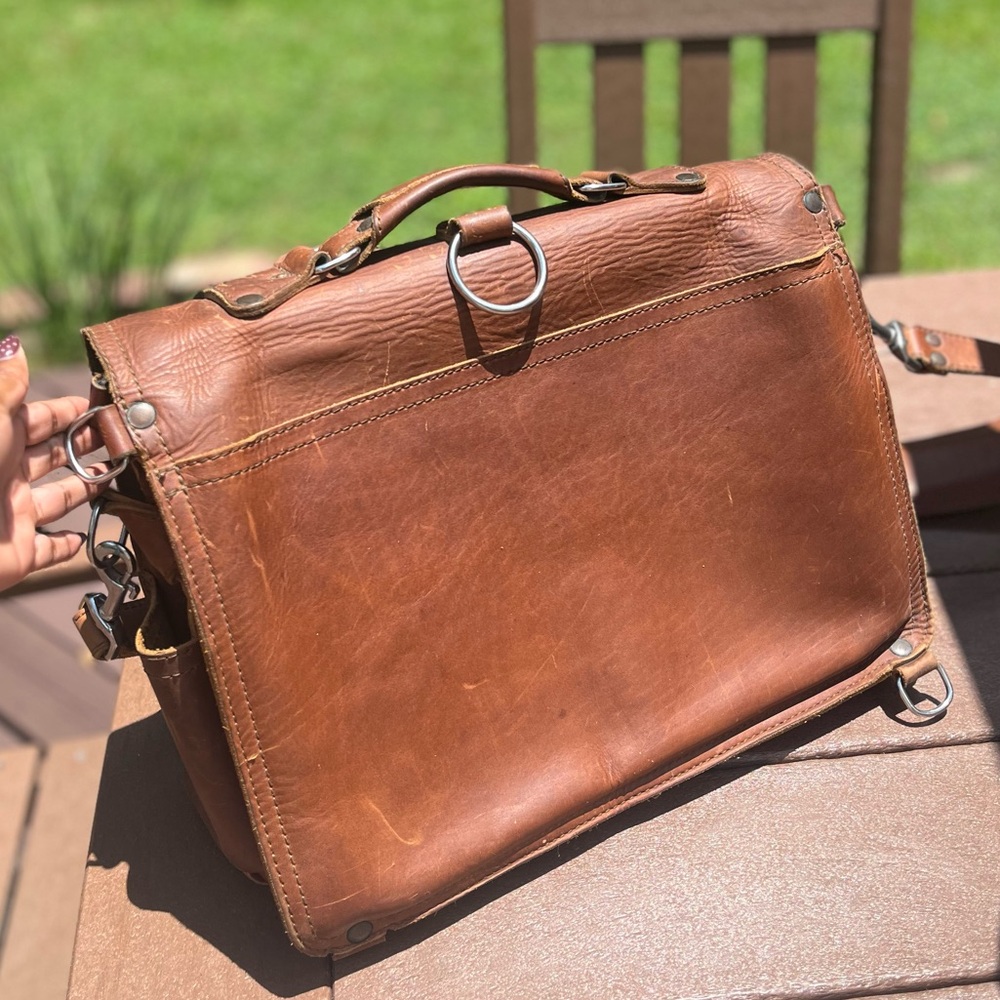 Brown Saddleback Leather Bag View 5